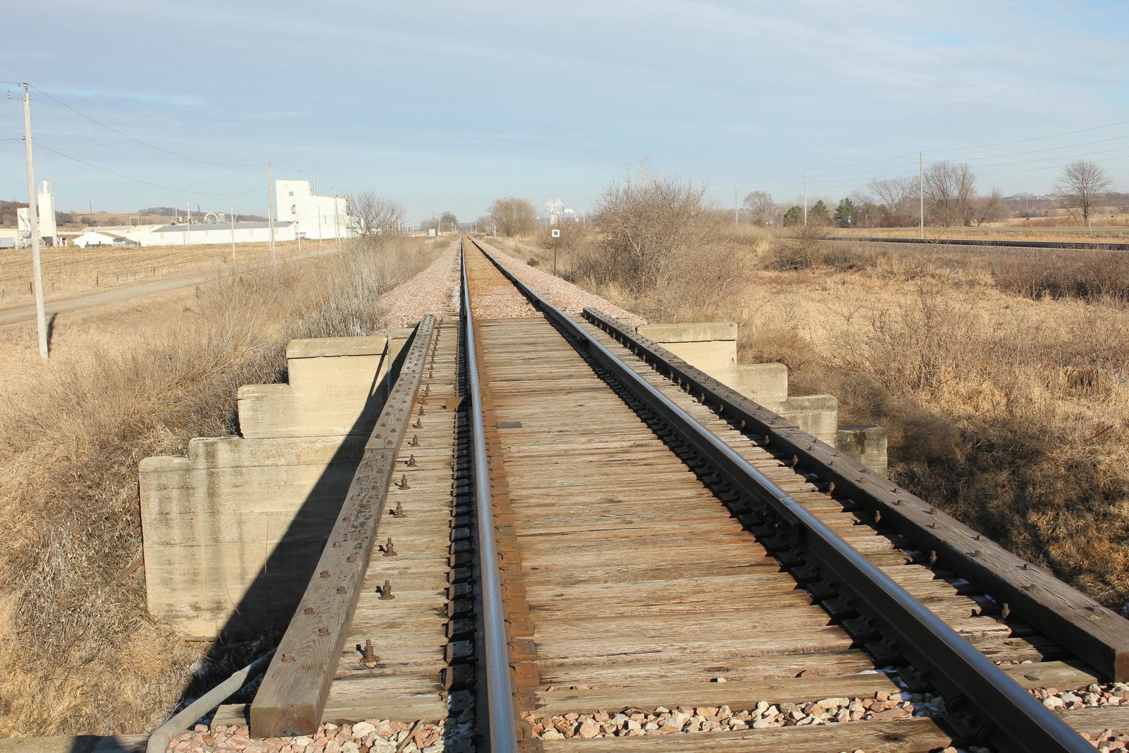 Looking east